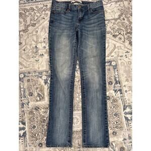Joe Fresh Slim Straight Jeans Women's Size 2 Blue Low Rise